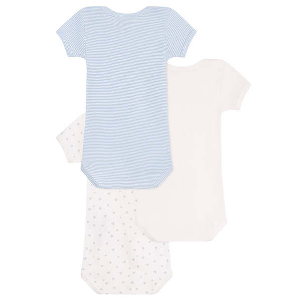 Petit Bateau Baby Bodysuits Set of 3 Petit Bateau Baby Bodysuits Set of 3