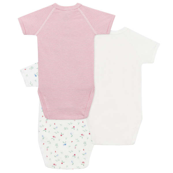 Petit Bateau Baby Set Of Three Wrap Bodysuits Petit Bateau Baby Set Of Three Wrap Bodysuits