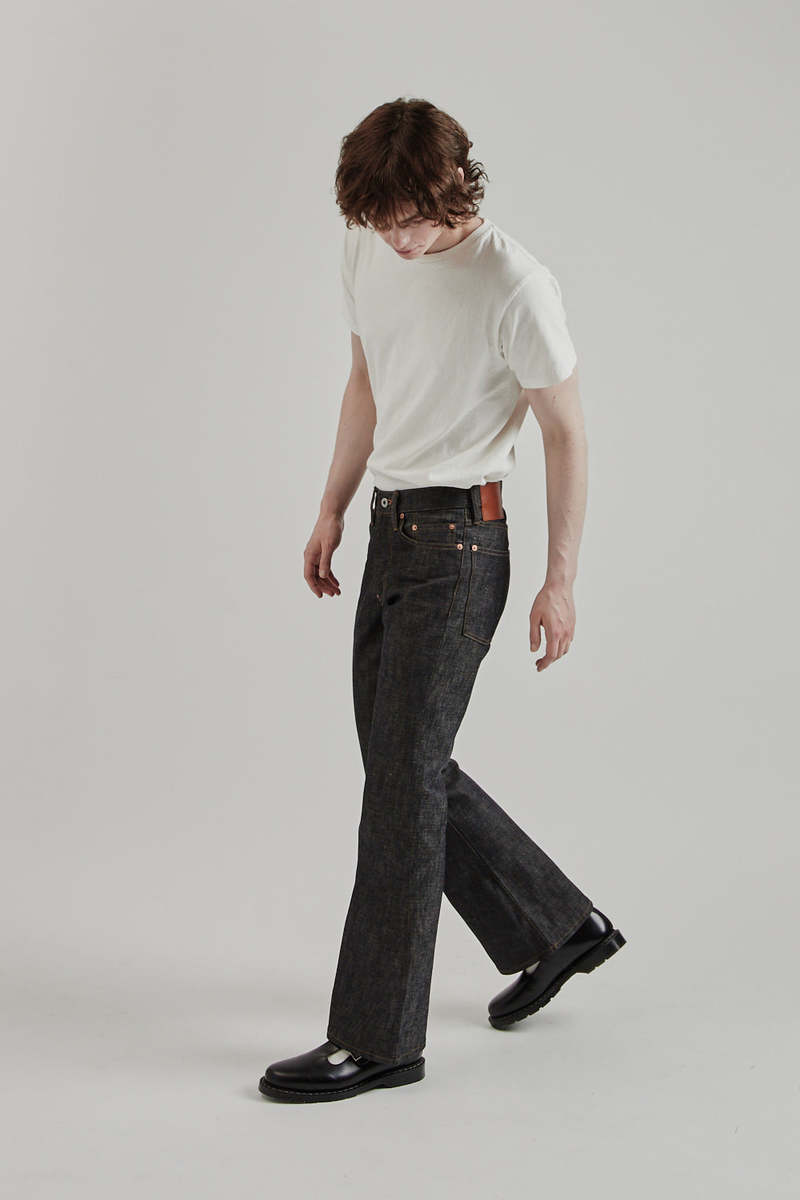 Sugarhill Modern Denim Pants Flared Cut | Garmentory