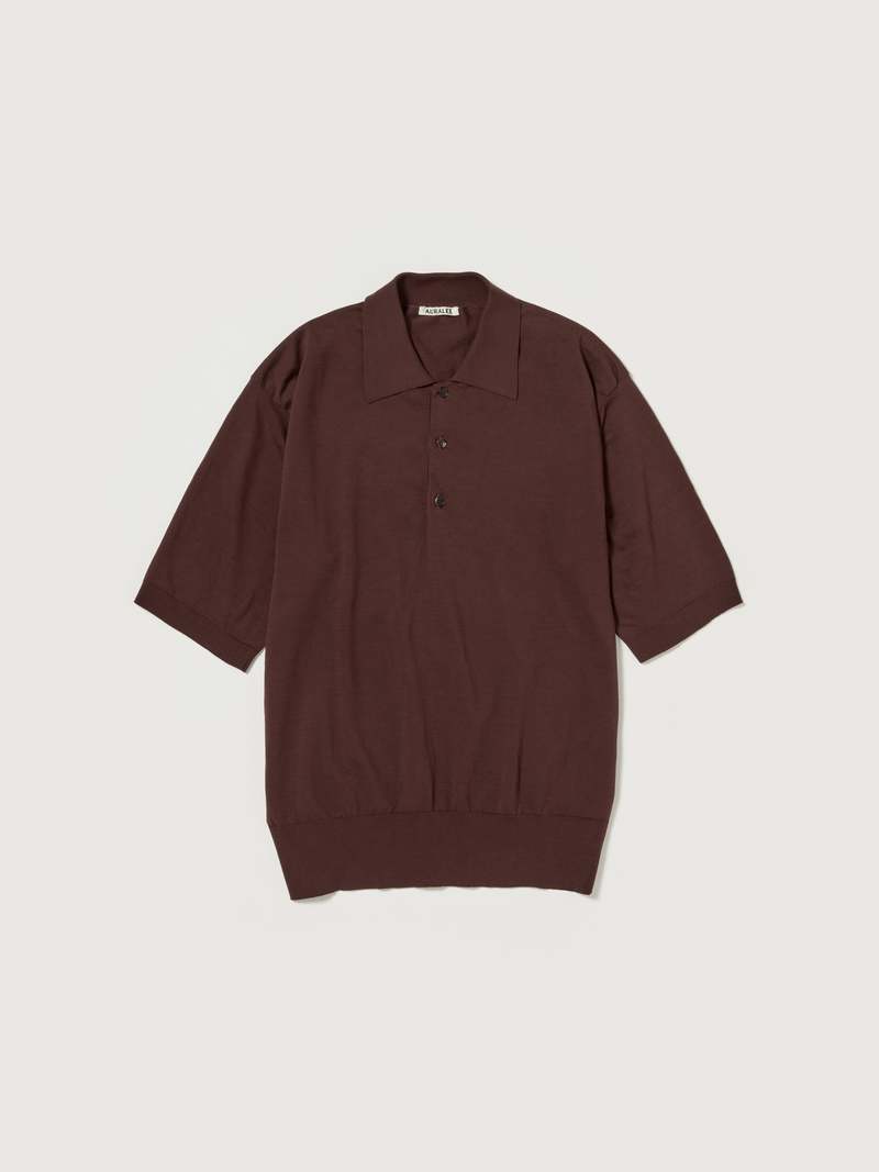 【AURALEE】ポロシャツ　ヘンリーネック 新作続々!!AURALEEのビックT!!抜群です!! | andPheb Staff Blog