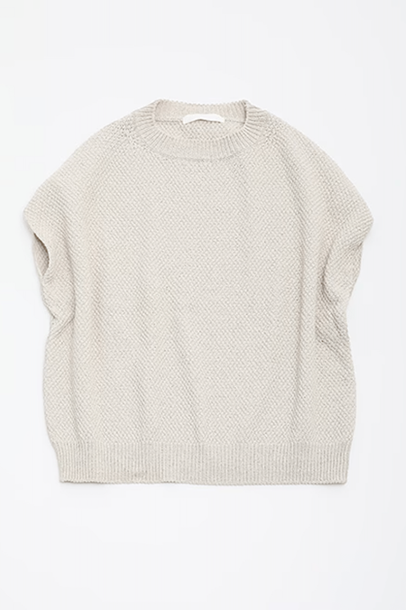 【evam eva】linen cashmere diagonal stole Evam Eva Linen Cashmere Diagonal Stole in Light Gray