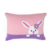 Melange Collection Bunny Peekaboo Mini Pillow - Pink - Thumbnail 1
