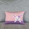 Melange Collection Bunny Peekaboo Mini Pillow - Pink - Thumbnail 2