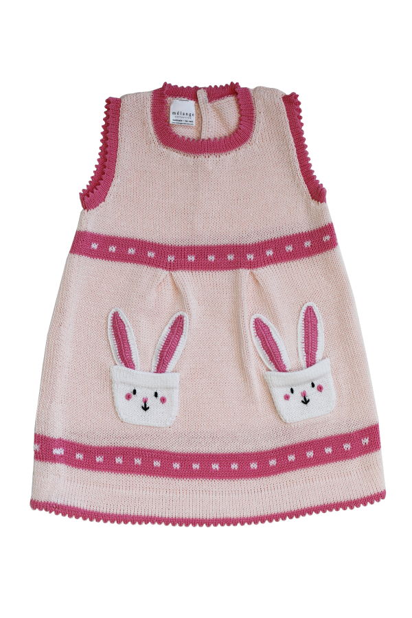 KIDS Melange Retail Bunny Pocket Dress