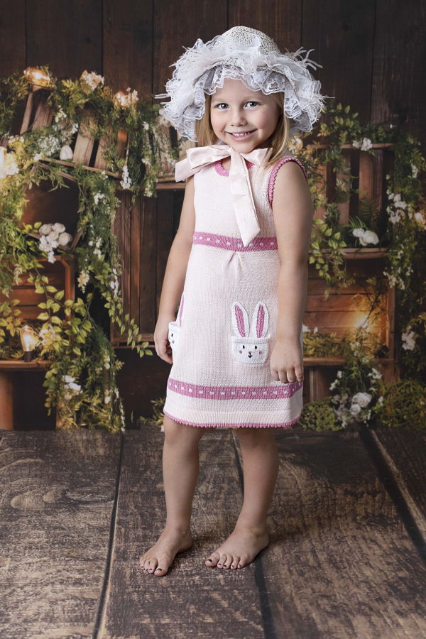 KIDS Melange Retail Bunny Pocket Dress