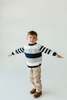 KIDS Melange Collection Bunny Striped Sweater - Thumbnail 5