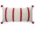 Melange Collection Cable-Knit Lumbar Pillow - Thumbnail 1