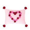 Melange Collection Flower Heart Pillow - Thumbnail 1