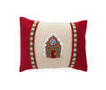 Melange Collection Gingerbread House Mini Pillow - Thumbnail 1