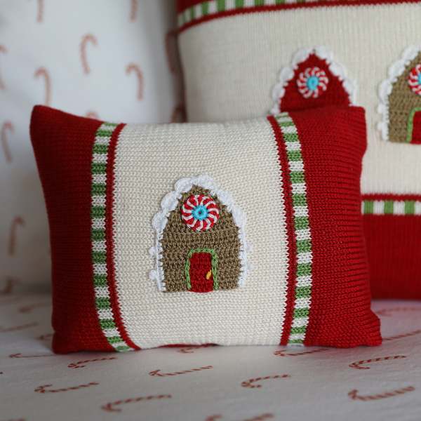 Melange Collection Gingerbread House Mini Pillow