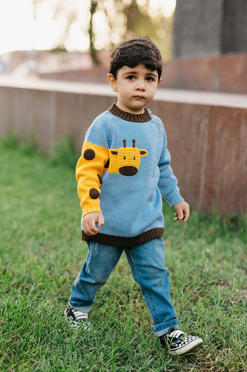 KIDS Melange Retail Giraffe Sweater KIDS Melange Retail Giraffe Sweater