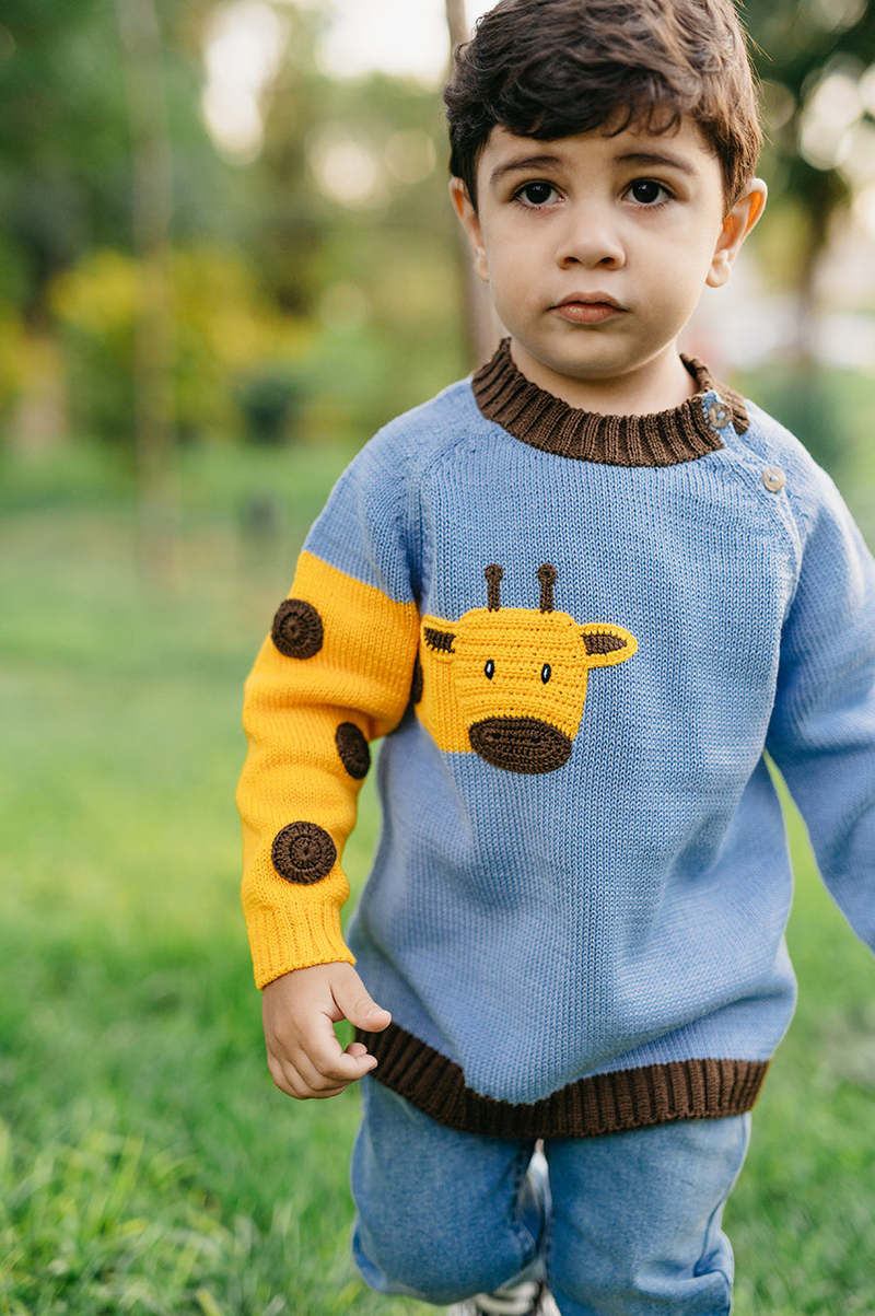 KIDS Melange Retail Giraffe Sweater KIDS Melange Retail Giraffe Sweater