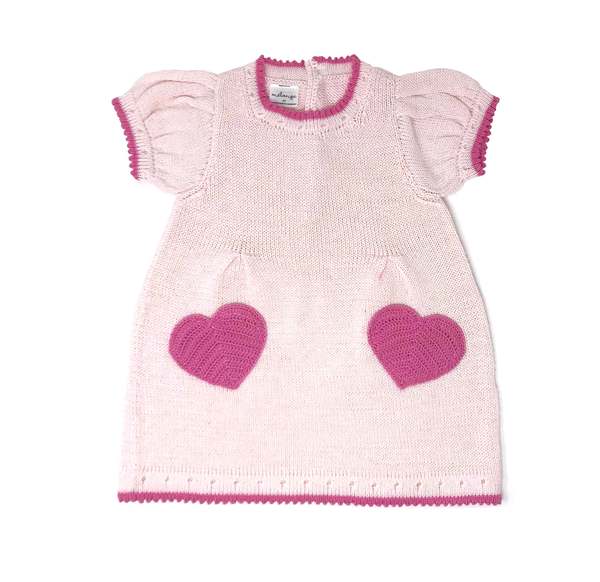 KIDS Melange Collection Heart Pocket Dress