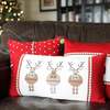 Melange Collection Round Reindeer Lumbar Pillow - Thumbnail 3