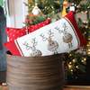 Melange Collection Round Reindeer Lumbar Pillow - Thumbnail 4