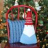 Melange Collection Santa Cone Pillow - Blue - Thumbnail 2