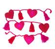 Melange Collection Valentine Garland - Pink - Thumbnail 1