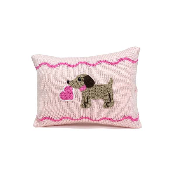 Melange Collection Valentine Puppy Mini Pillow