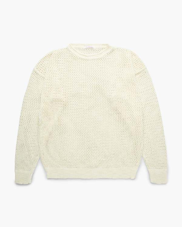 s.k. manor hill Open Knit Sweater - Natural