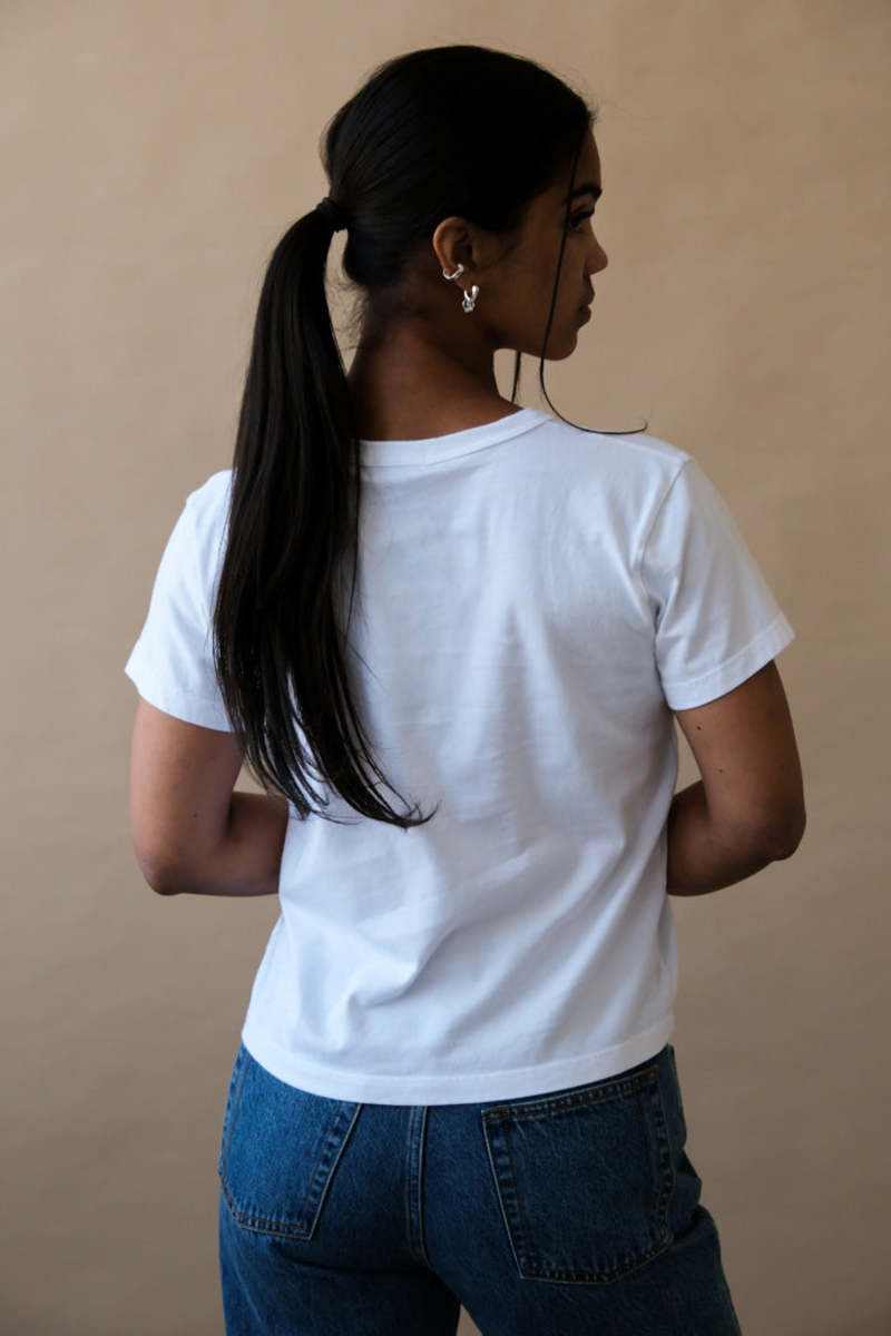 Asher Marielle Boxy Tee - White