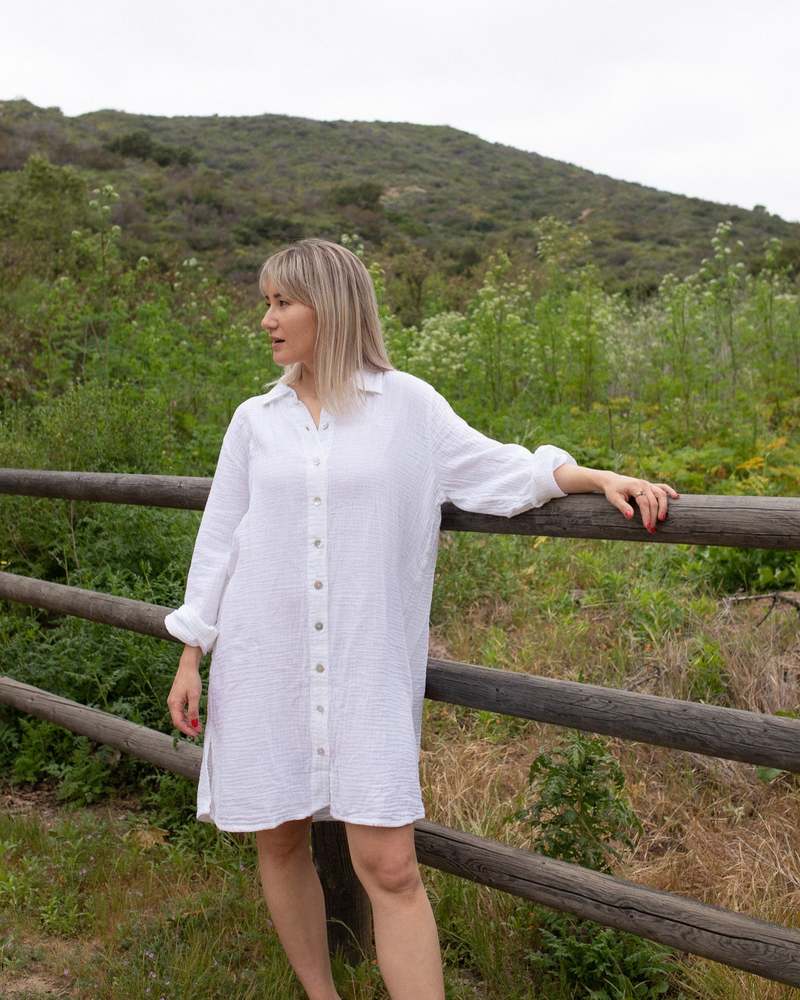 Honest Cotton Short Shell Shirt Dress