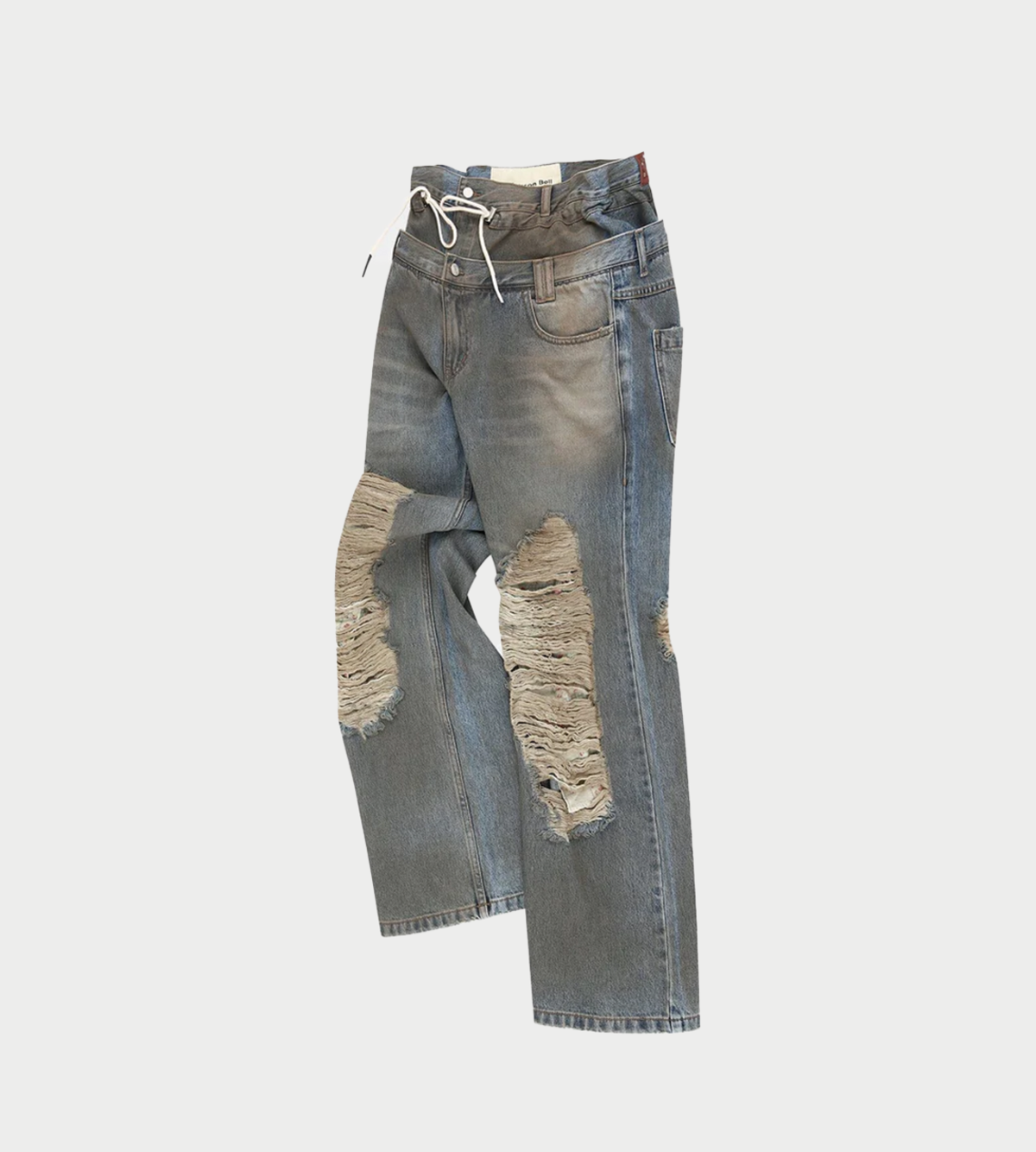 ■ANDERSSON BELL■ Unisex Vintage Spray Double Waist Jeans a ANDERSSON BELL Vintage Spray Double-Waist Jeans | Garmentory
