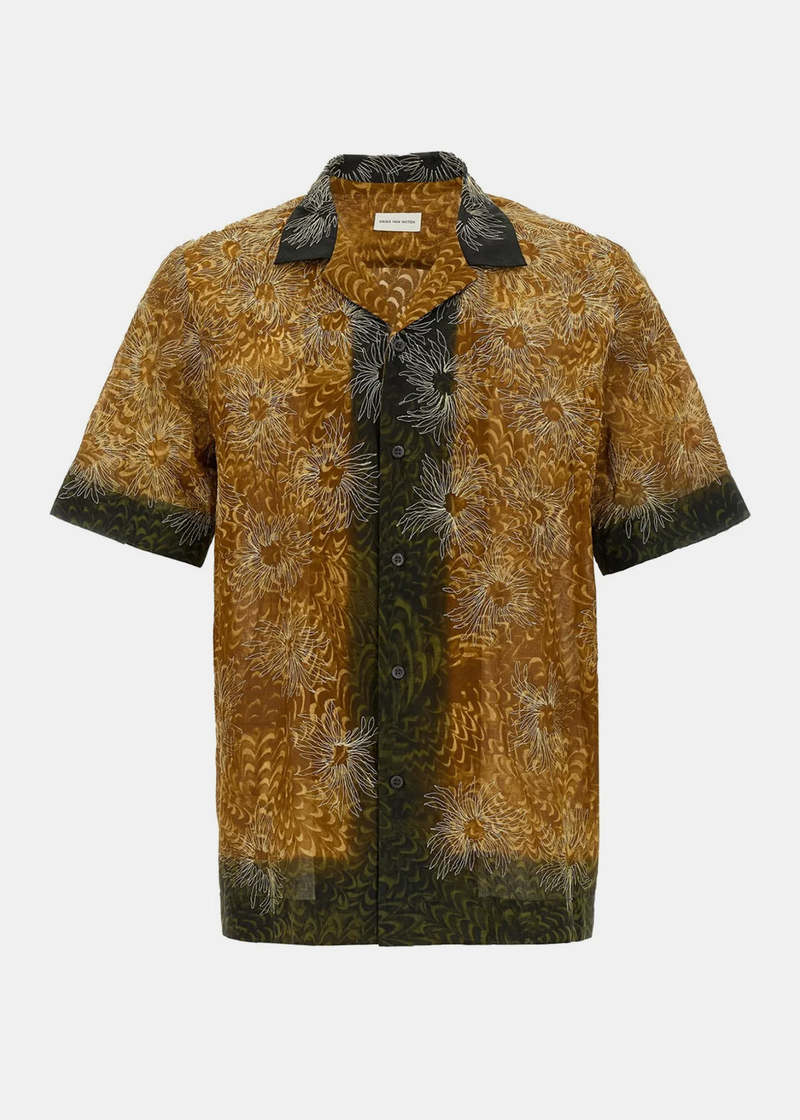 Tシャツ・カットソー Dries Van Noten Dries Van Noten Carltone Shirt Dries Van Noten Carltone Shirt - Brown – Kith Europe