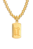 Sunday Stephens Goodluck Tag Necklace - Gold - Thumbnail 1