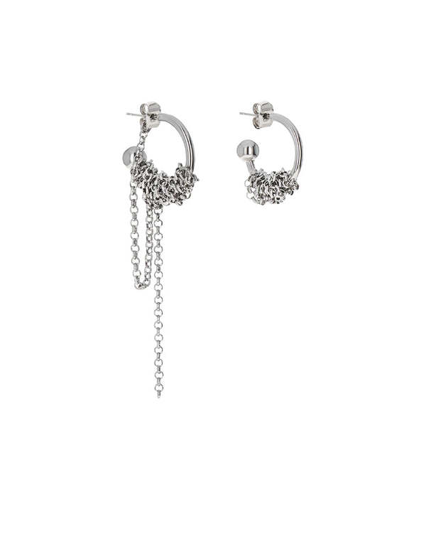 Justine Clenquet Vera Earrings - Medium Palladium