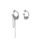 Justine Clenquet Vera Earrings - Medium Palladium - Thumbnail 1