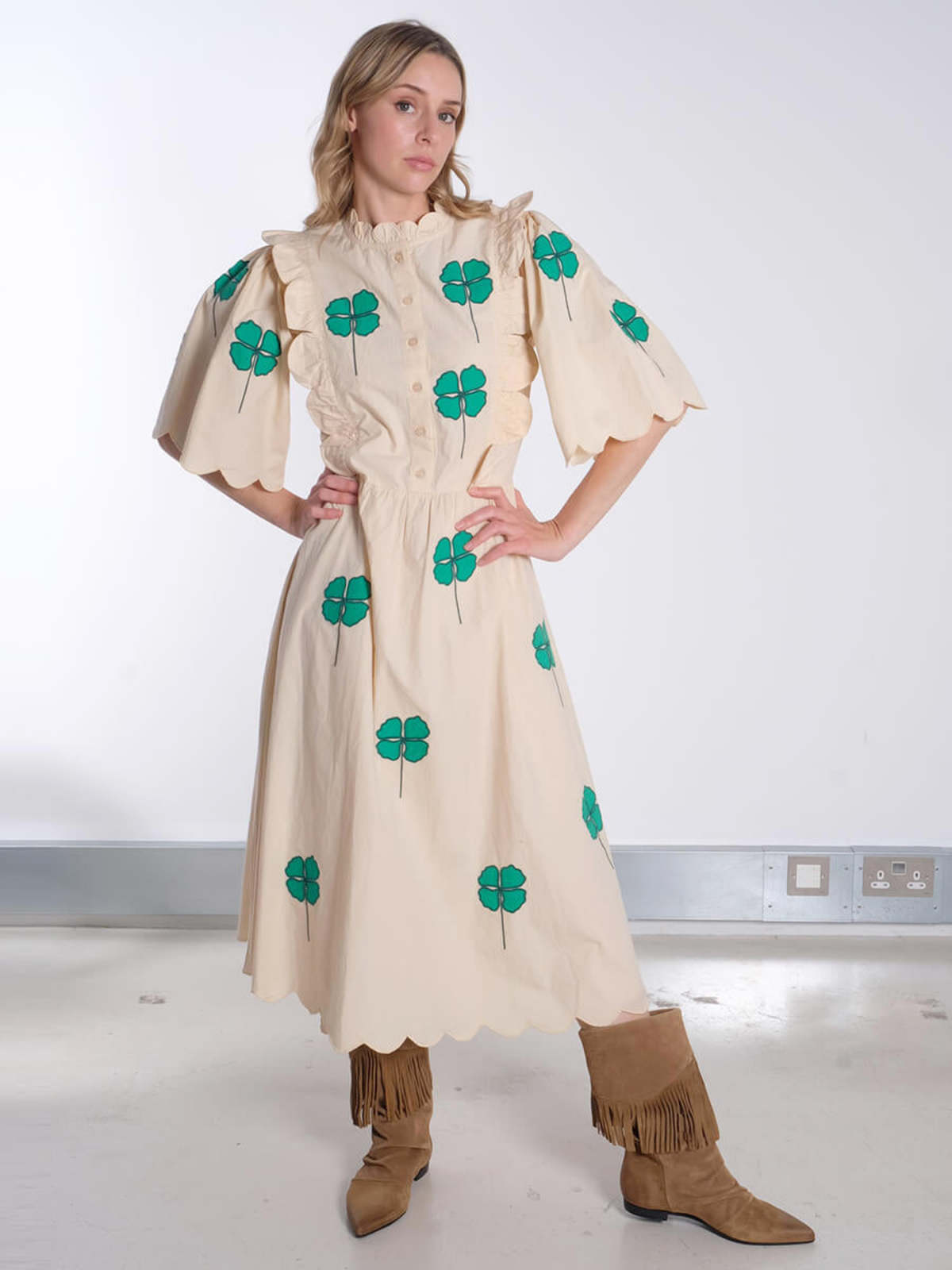 stella green dress Stella Dress Forest Green – Mirla Beane