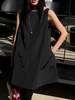 The NKC Store Puffer Mini Dress - Black - Thumbnail 3