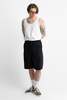 Orslow Wide Fit New Yorker Shorts - Black - Thumbnail 3