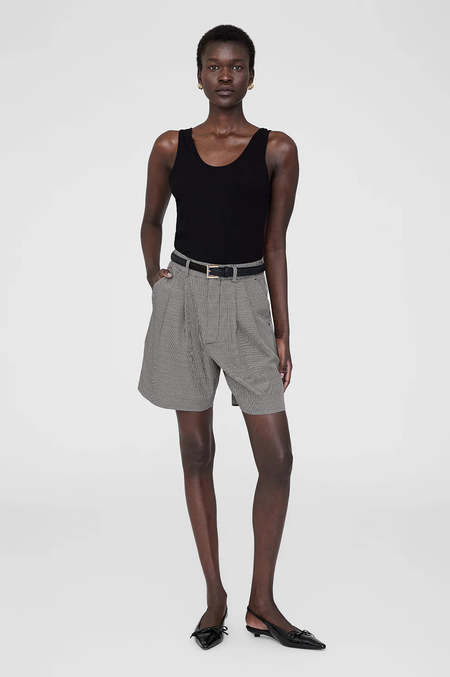 Anine Bing Kam Short Framed Monogram Short | Garmentory Anine Bing Kam Short Framed Monogram Short | Garmentory