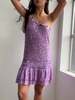 Flavio Castellani Vintage One Shoulder Dress - Lilac - Thumbnail 3