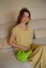 Pink Haley Julia Knit Clutch - Lime Green - Thumbnail 7