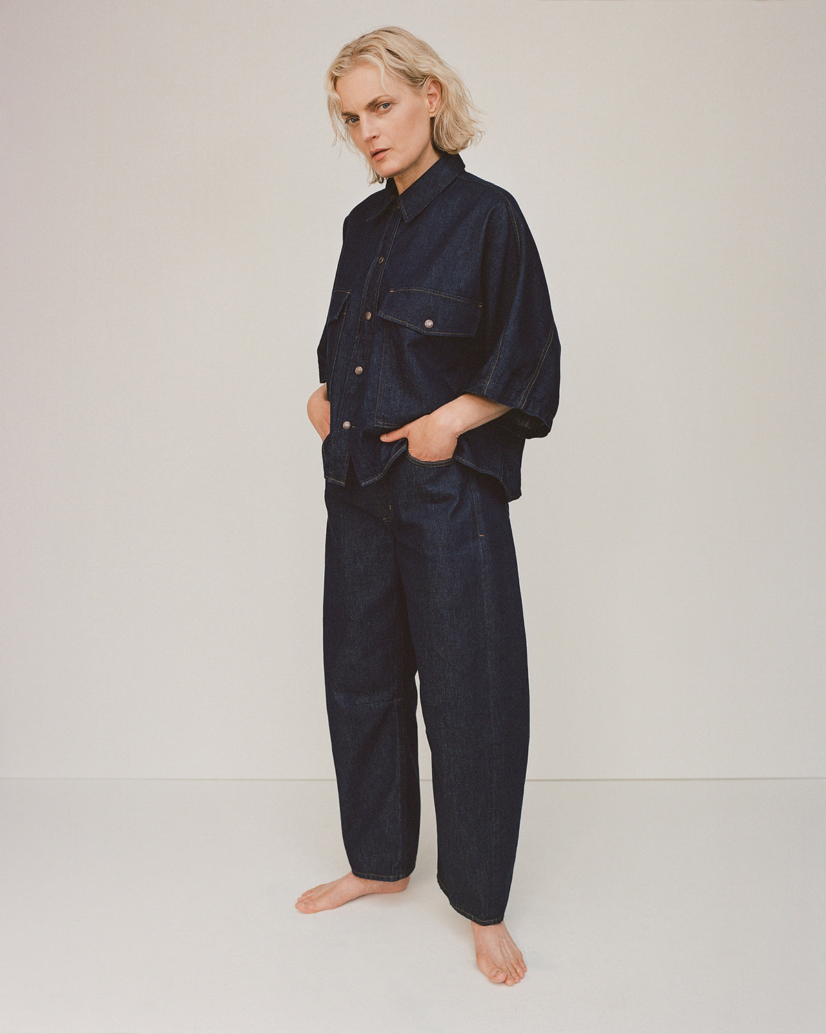 Agolde Taron Shirt - Dark Indigo Rinse | Garmentory