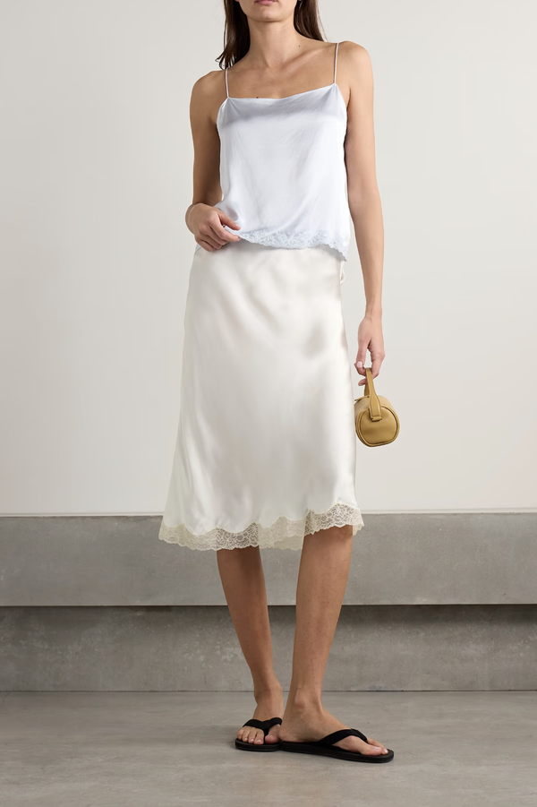 THE ROW IRENE スカート The Row | Irene black silk slip skirt | Savannahs