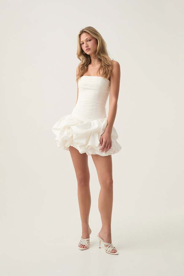 Aje Violette Bubble Hem Mini Dress