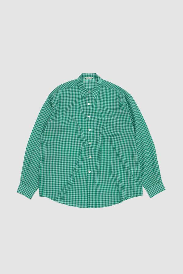 トップス auralee AIRY LIGHT COTTON CHECK SHIRT 3 Namu Shop - Auralee Airy Light Cotton Check Big Shirt