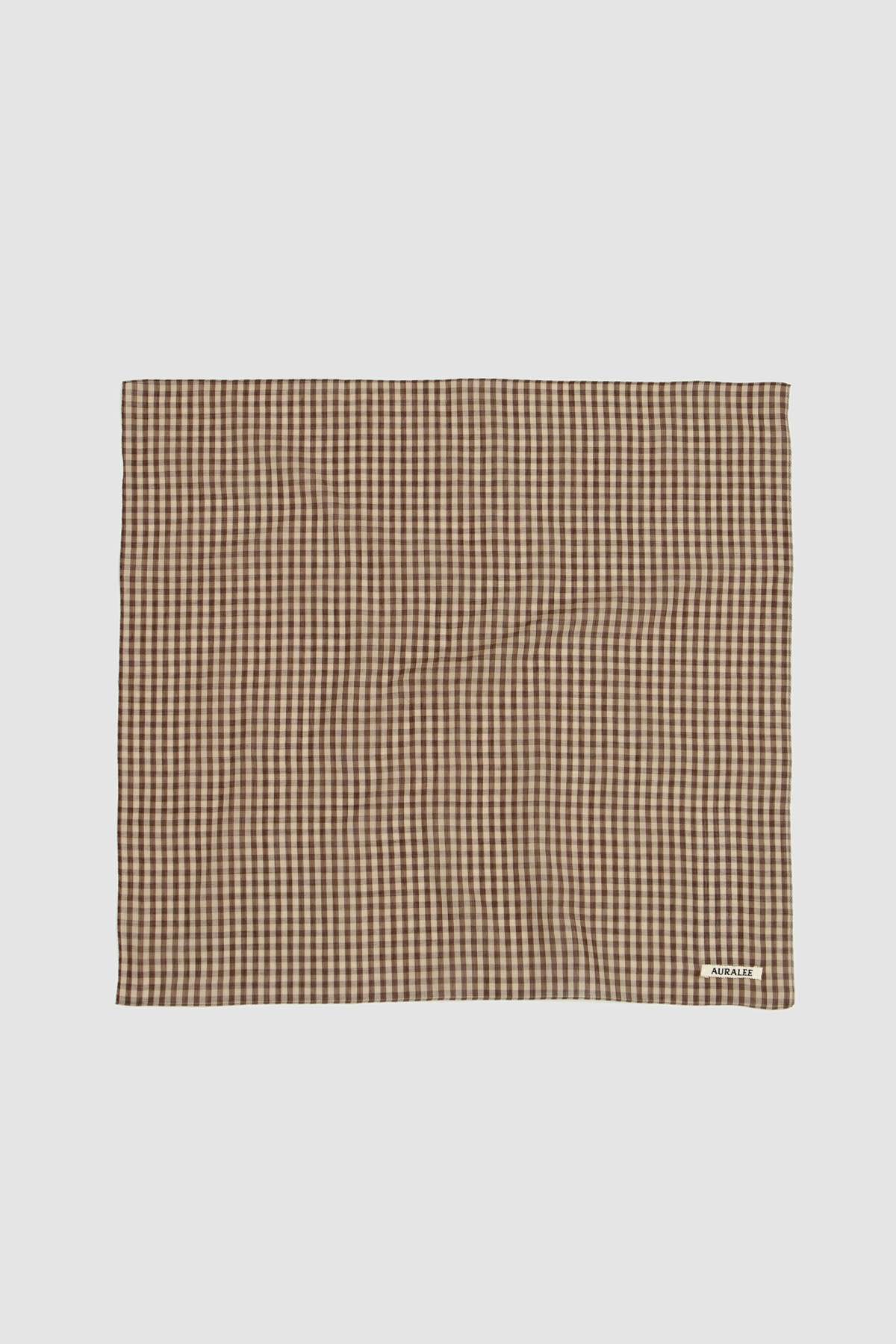 Auralee Airy Light Cotton Check Scarf | Garmentory