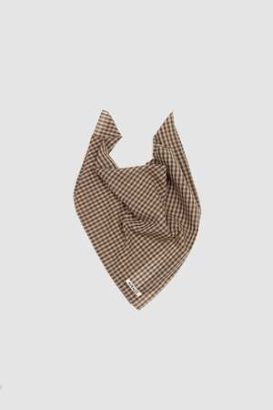 Auralee Airy Light Cotton Check Scarf | Garmentory