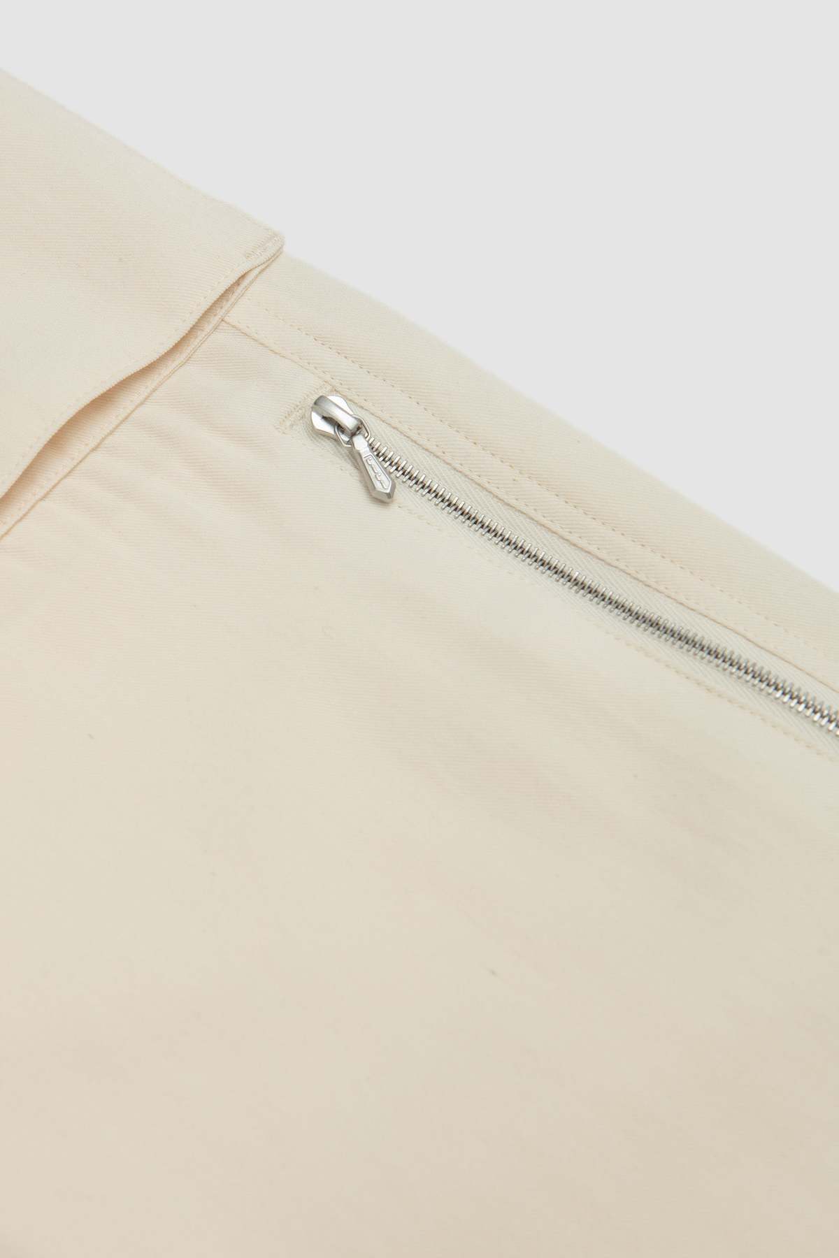 AURALEE　LIGHT COTTON WOOL VIYELLA CARGO Auralee Light Cotton Wool Viyella Cargo Pants - Ivory White