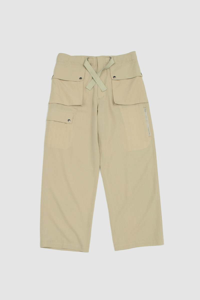 パンツ Auralee LIGHT WOOL VIYELLA CARGO PANTS 3 Auralee Light Cotton Wool Viyella Cargo Pants Black | HAVEN