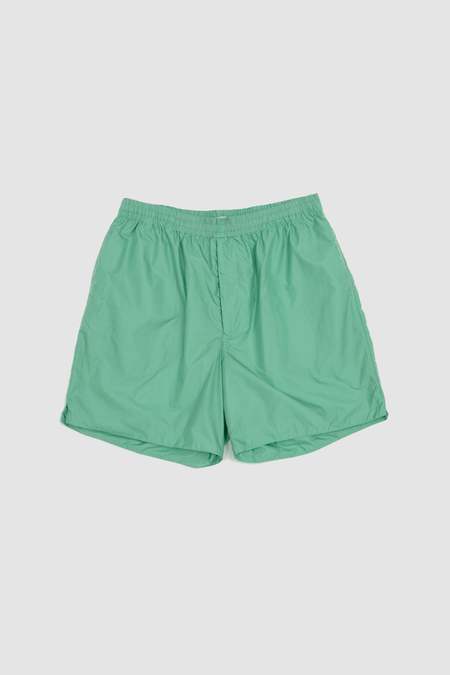 Auralee Terry Lined Light Nylon Easy Shorts - Maroon