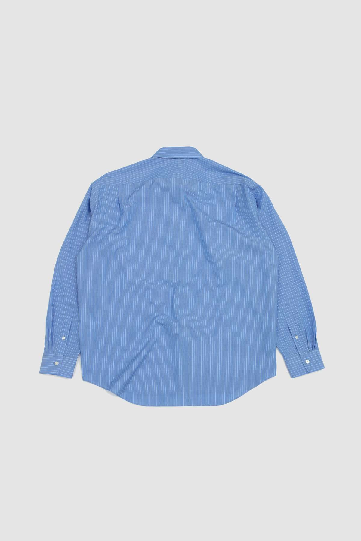 【新品】SUVIN HIGH COUNT CLOTH STRIPE SHIRT SPORTIVO [Suvin high count cloth stripe shirt blue]