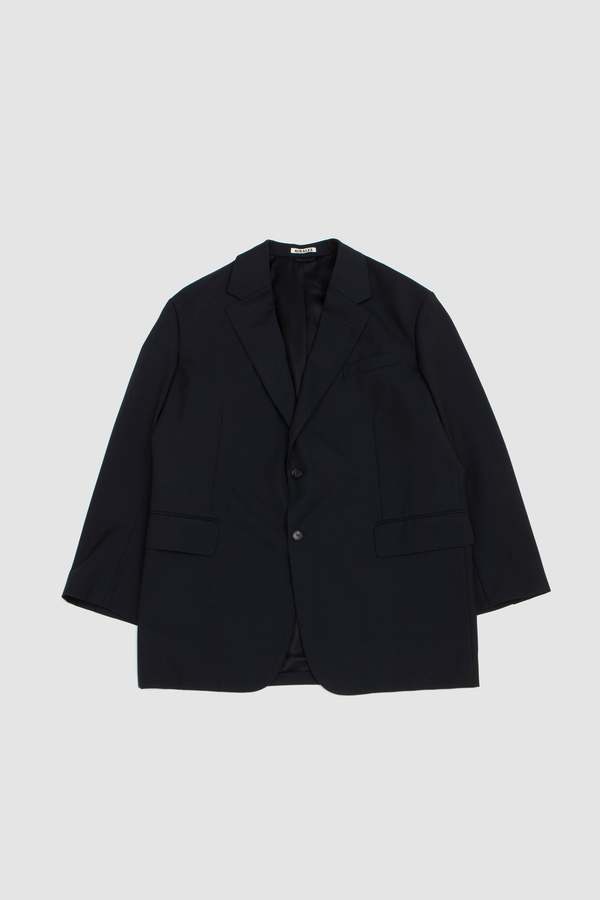 ジャケット・アウター AURALEE WOOL KID MOHAIR HOP SACK JACKET4 ASK availability First)AURALEE WOOL KID MOHAIR HOP SACK
