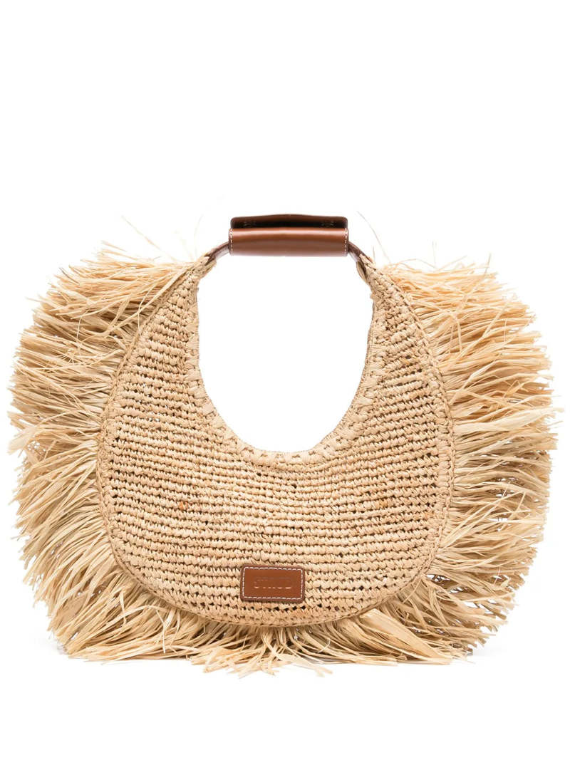 【関税送料込】Staud Moon Raffia スタウド ムーン トートバッグ STAUD_MOONRAFFIATOTEBAG_MIXEDR