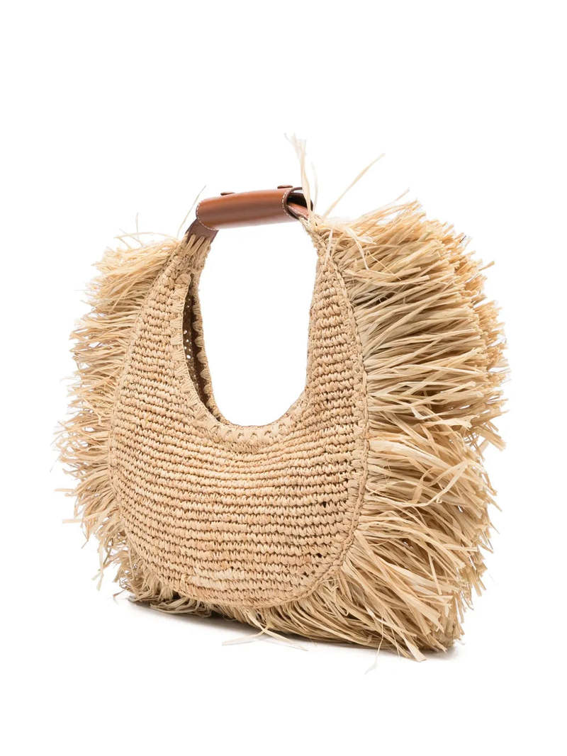 Staud Moon Raffia Tote Bag | Garmentory