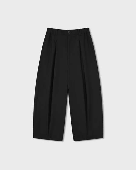 Anglan Twill Cotton Belt Balloon Pants - Khaki | Garmentory
